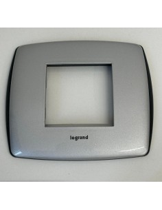 Legrand 682533 vela t-alluminio metal 2 modules